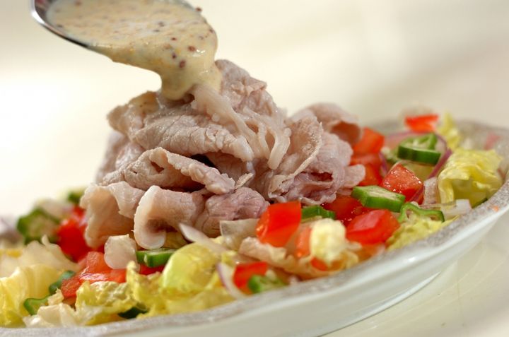 豚肉の冷しゃぶノンオイル豆乳ソースの作り方3