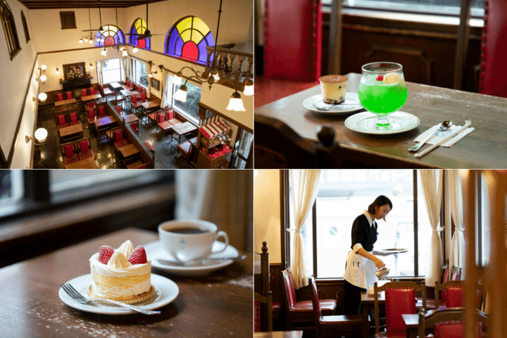 ハイカラな港街のレトロな喫茶室♪ひとり用のホールケーキに心ときめく／横浜「馬車道十番館」