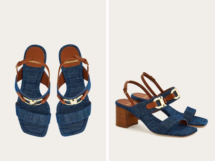 画像: 「サンダル」[ヒール 6cm]￥126,500 出典：フェラガモ