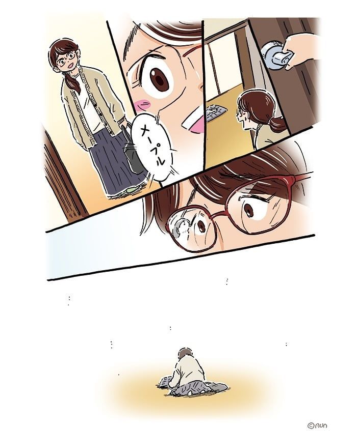 漫画「メープルヘアー」のカット（シーズーマンガあうんのてんぽさん提供）