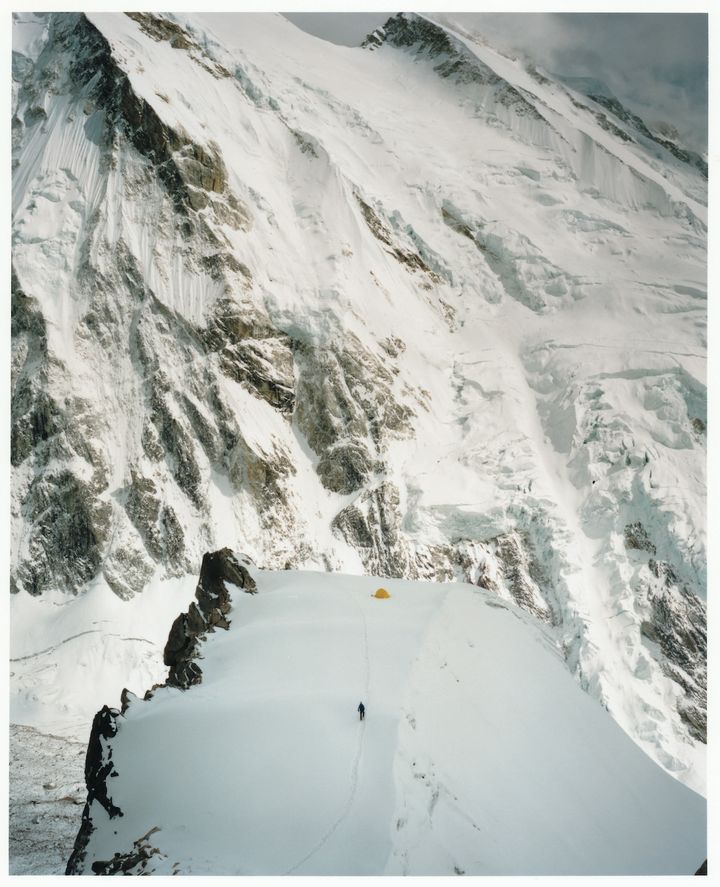 世界第３位の標高を誇るカンチェンジュンガ（8,586ｍ）の第１キャンプ。ネパール・インドの国境にまたがる高峰だ。