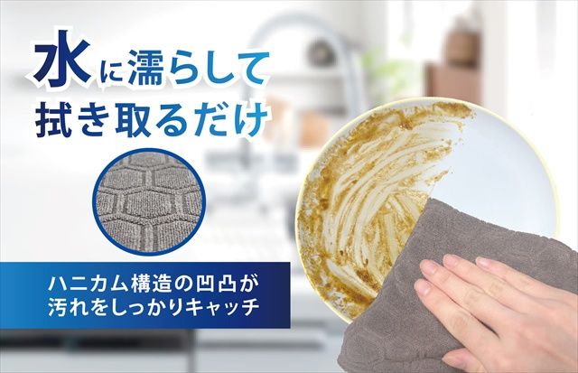 プランベア 水だけで落ちる 油汚れクロス 油汚れ落ちる