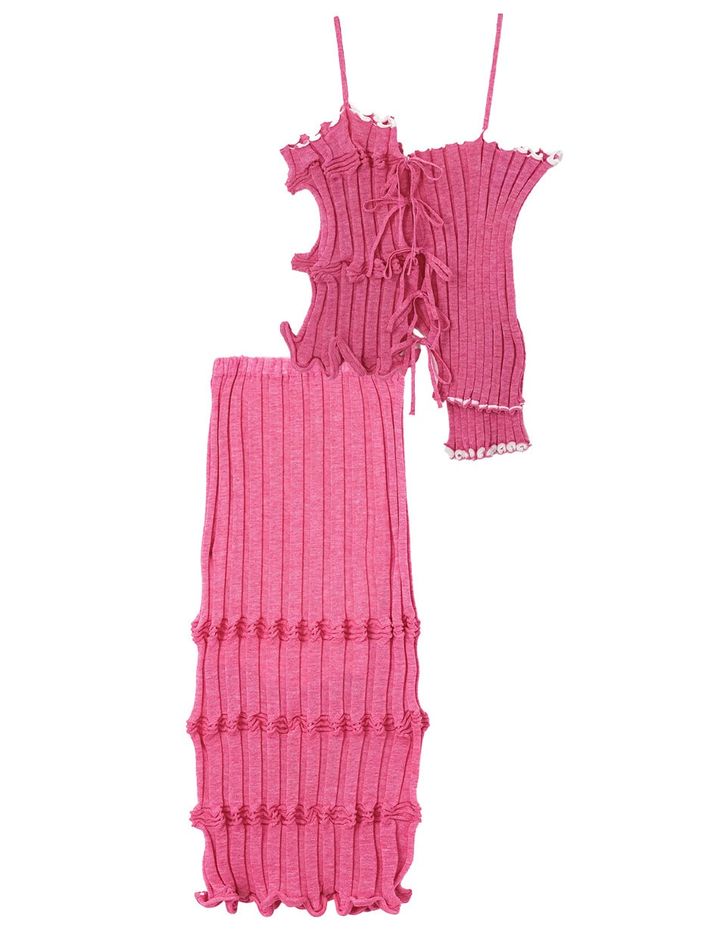 キャミ、スカート