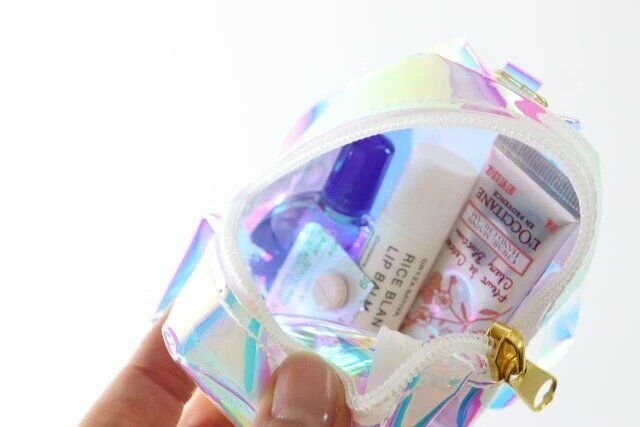 ダイソー ミニリュックバッグチャーム（オーロラ）