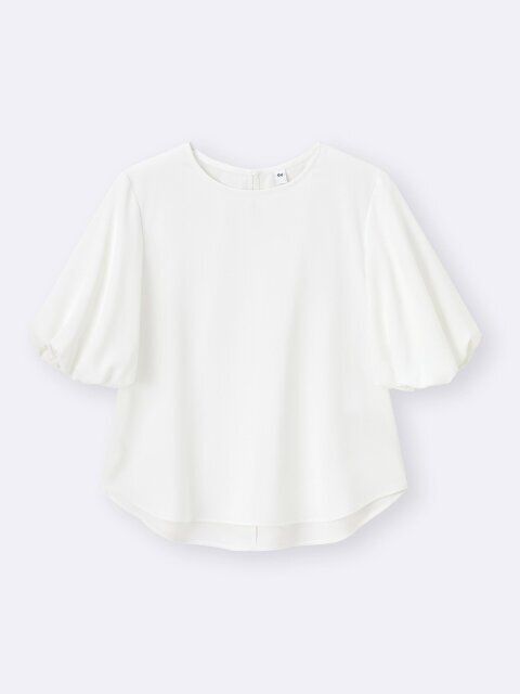 バブルスリーブブラウス