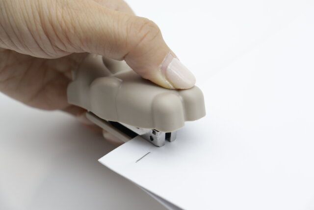 アニマルミニホッチキス（PIBIくま） 使用例