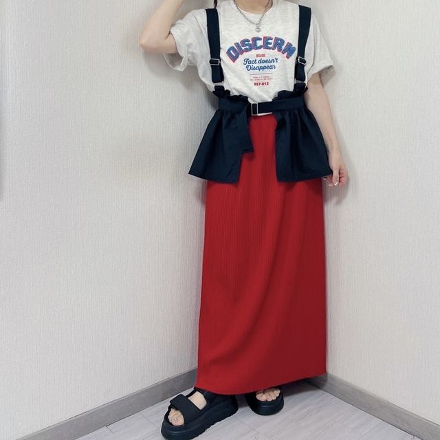 しまむらのカラースカート4