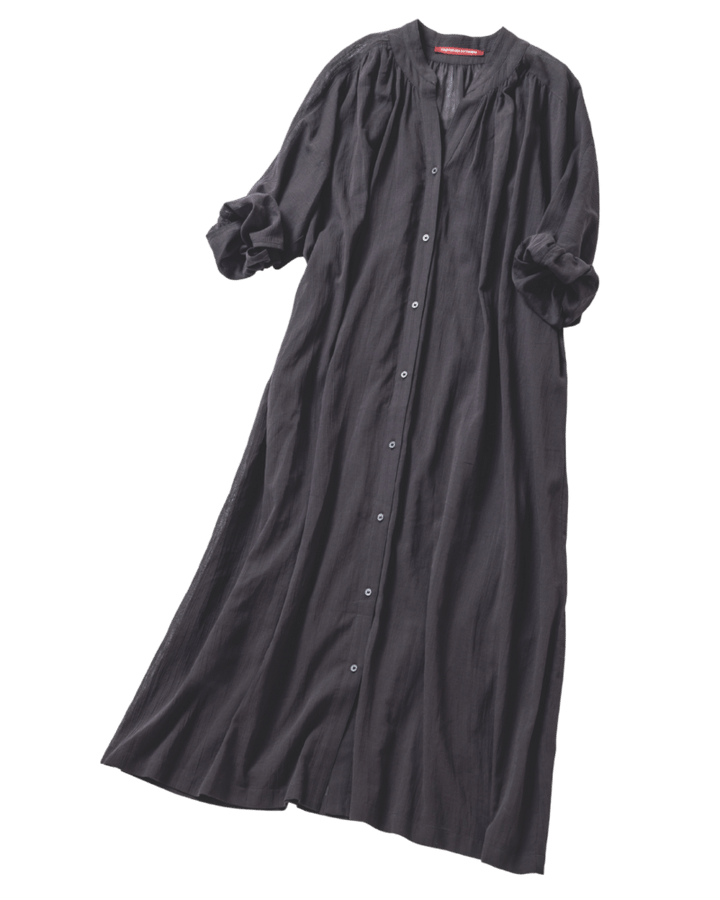 ワッシャーコットンワンピース※一部店舗及びオンラインストアのみで販売 1万2900円（コントワー・デ・コトニエ ／ユニクロ）