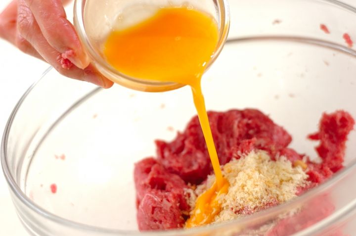 丸めないハンバーグの作り方1