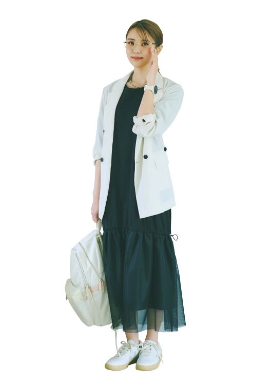 ジャケットとつくる楽ちん通勤コーデ