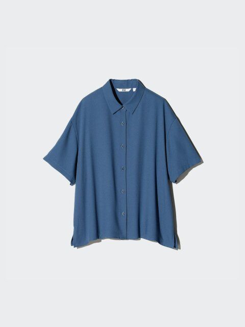 2025夏ユニクロ女性おすすめレーヨンブラウス