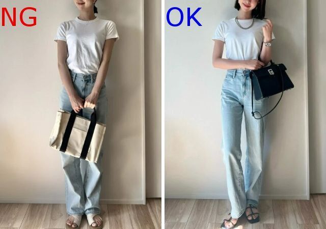白TとデニムのNG＆OKコーデ