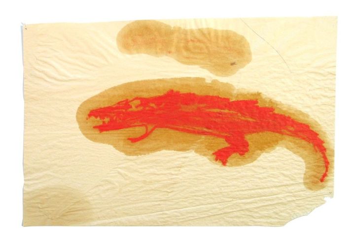 Christine Deknuydt | 《Faire l‘autruche》 | 制作年不明 | Photo_ Ludovic Linard | ©Arlette Deknuydt- Collection Frac Grand Large ― Hauts-de-France