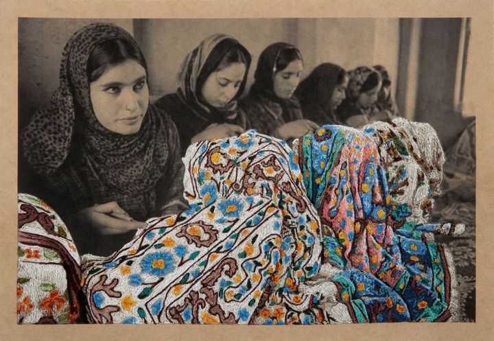 青山悟《Embroiderers （Dedicated to unknown Embroiderers） #7》2015年 撮影：宮島径©AOYAMA Satoru, Courtesy of Mizuma Art Gallery