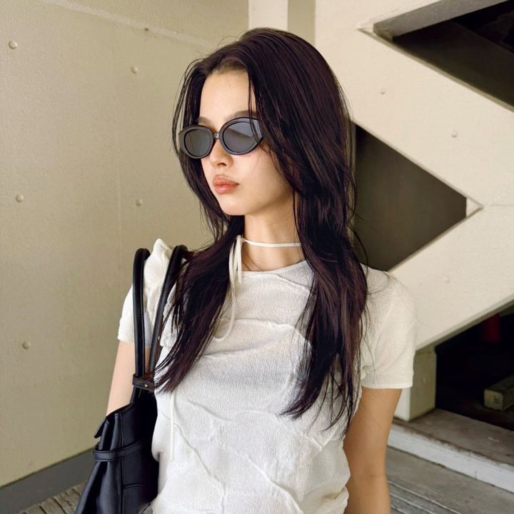 【SNAP】ワイドなふちのサングラスは雰囲気が出る♡ 大谷愛加さん