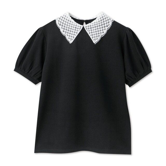 しまむらのレース襟プルオーバー