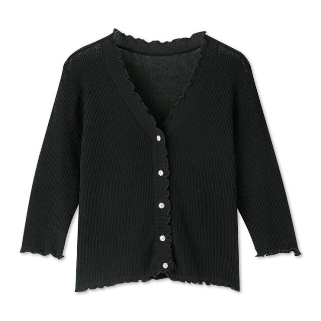 しまむらのシアーニットカーディガン