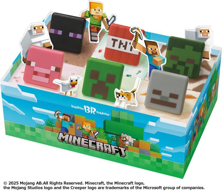 「マインクラフト」の世界観がアイスクリームケーキに！