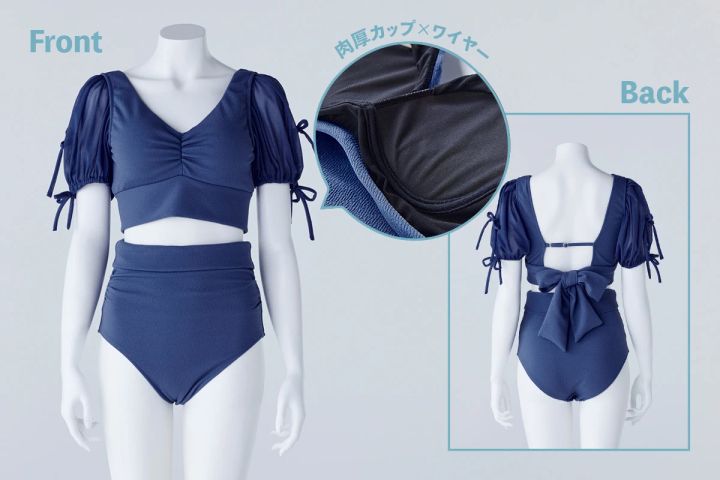 40代からの水着選び 小胸の悩みをカバーする水着➀
