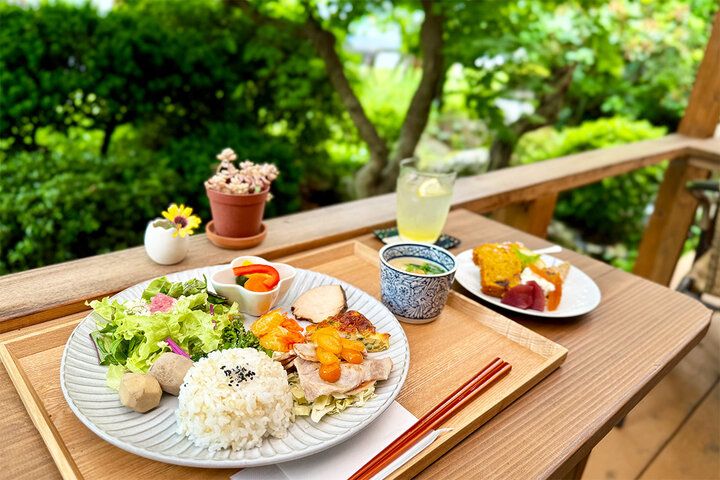 神奈川・足柄の里山でからだ想いのランチを♪ 涼やかな木漏れ日のテラスがある築100年の隠れ家カフェ「cafe だいず」オープン