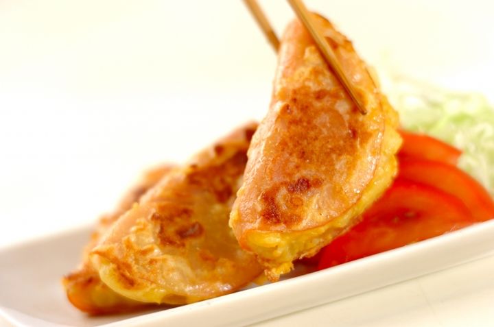 サツマイモマッシュ入りハムピカタの作り方4