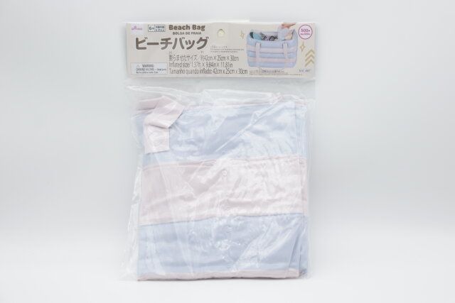 ダイソーのビーチバッグのパッケージ