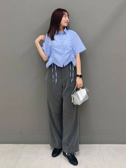 ストライプシャツコーデ3