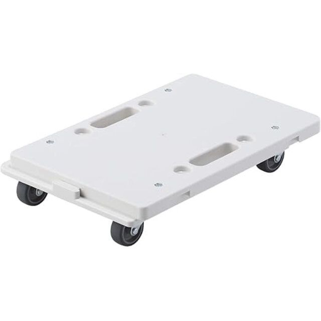 無印良品の縦にも横にも連結できる再生ポリプロピレン入り平台車のビジュアル