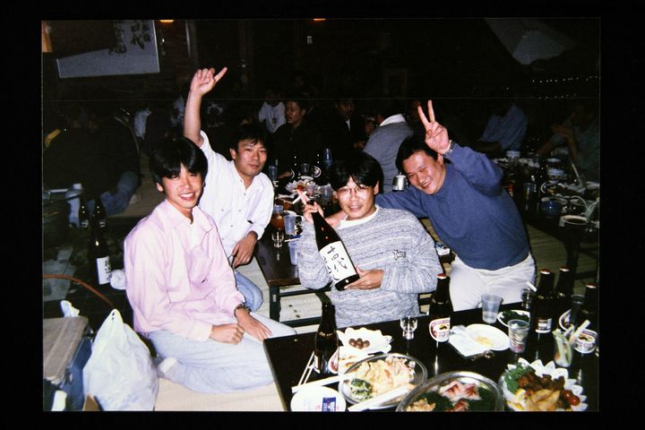 楽しむ会での写真。顕統さん正座