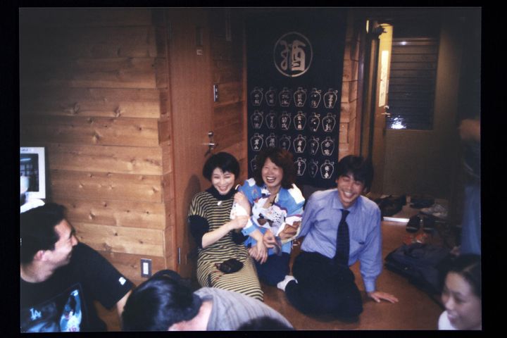 楽しむ会での写真。顕統さんやや膝崩している