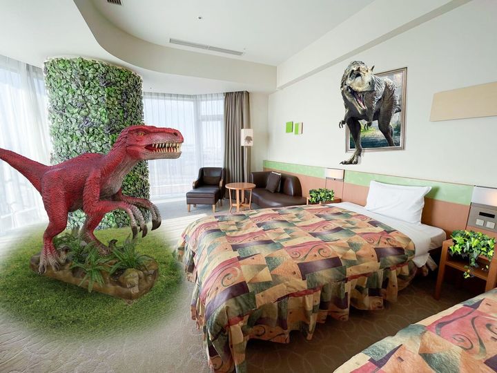 非日常を味わえる「恐竜ルーム」