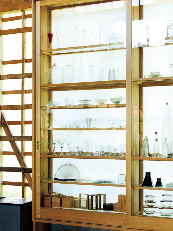 ガラス作家、ピーター・アイビーのガラス工房