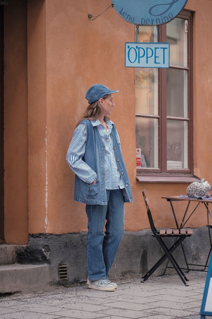 デニムやブラックで統一したワントーンコーデがトレンド！【ロンドンガールの一週間コーデ】