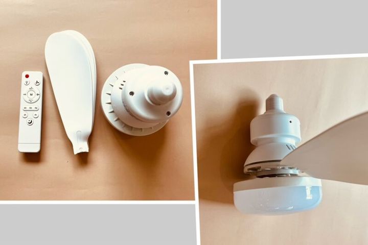 ファン付きライトの組み立て方