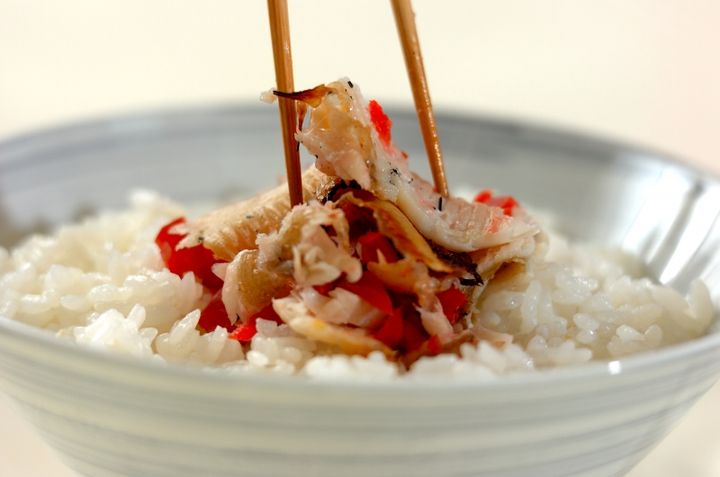 干しカレイのだし茶漬けの作り方2