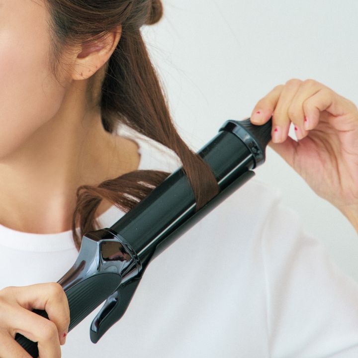 神崎恵さんの巻き髪の作り方 2