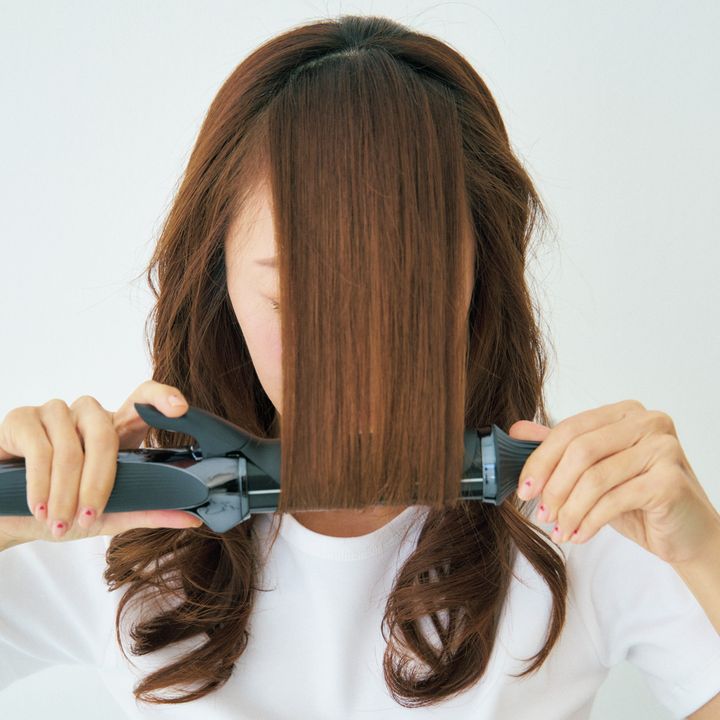 神崎恵さんの巻き髪の作り方 5