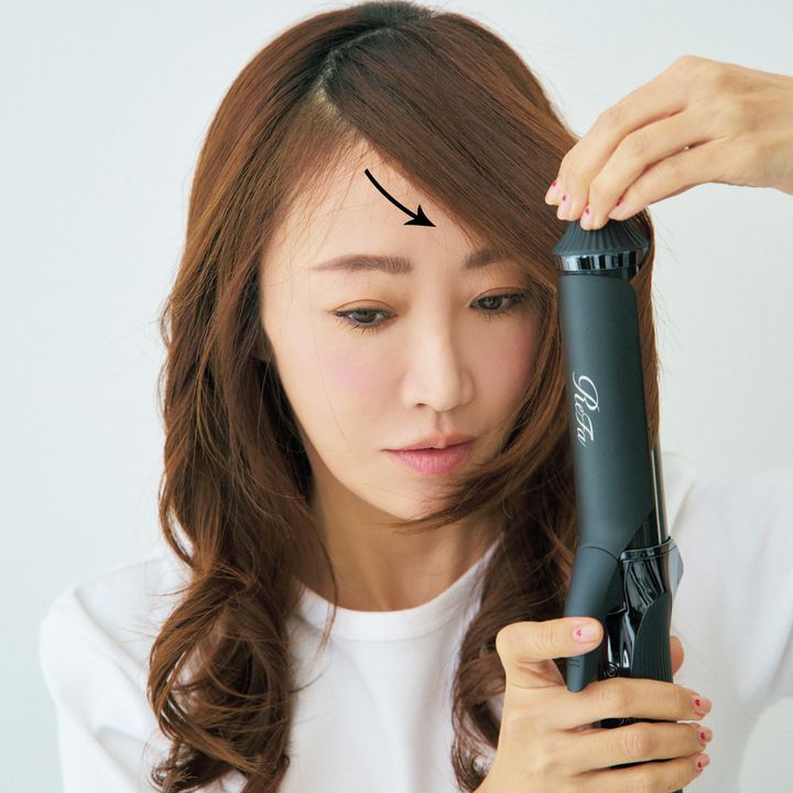 神崎恵さんの巻き髪の作り方 6