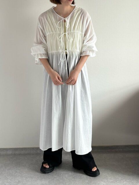 シャツワンピースコーデ2