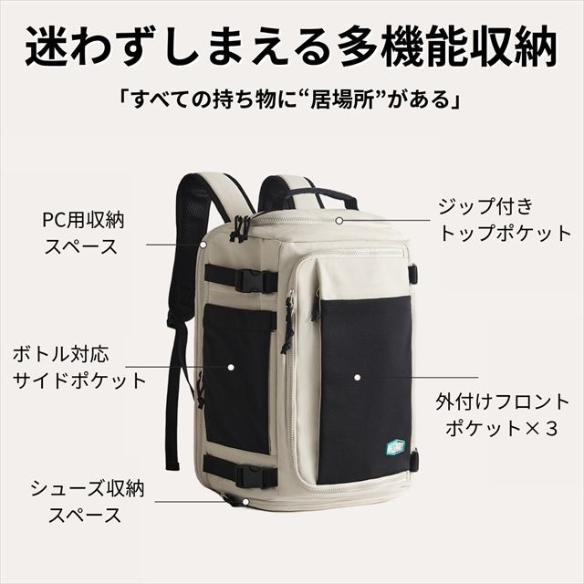 背負えるスーツケース 多機能