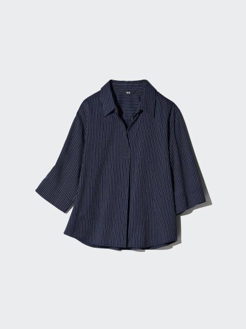 2025ユニクロ夏レーヨンスキッパーブラウス