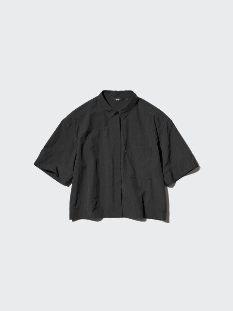 ナイロンボクシーショートシャツ／5分袖