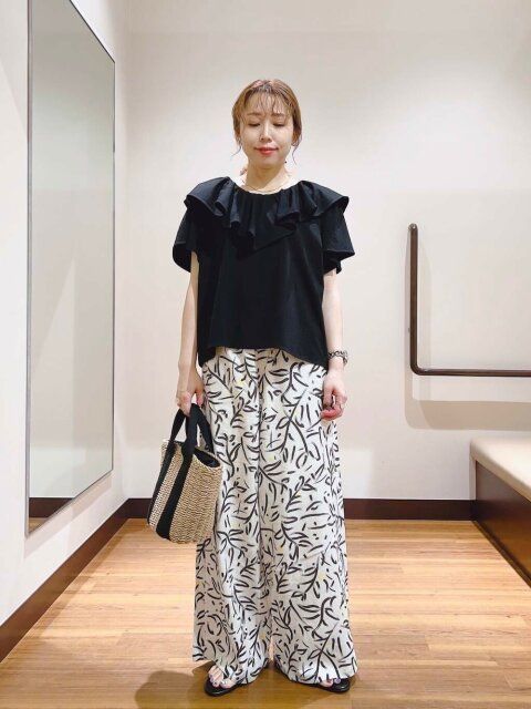 柄パンツコーデ4