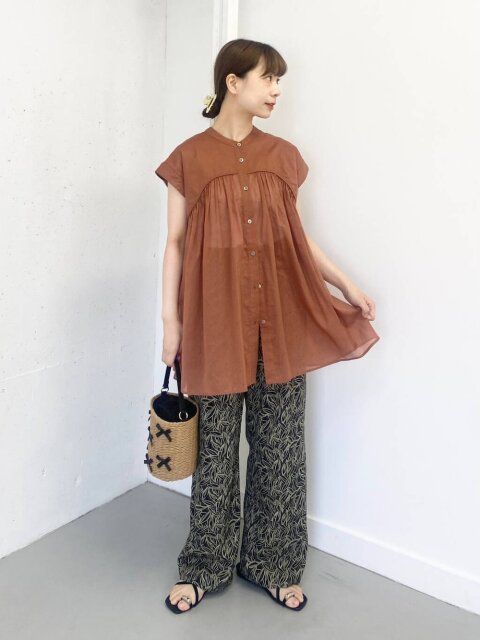 柄パンツコーデ3