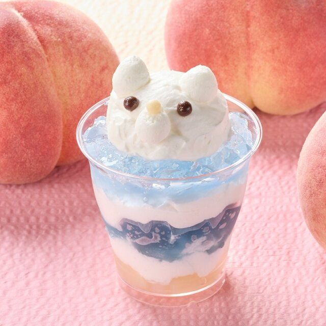 シャトレーゼ ひょっこりしろくまの白桃ソーダゼリー