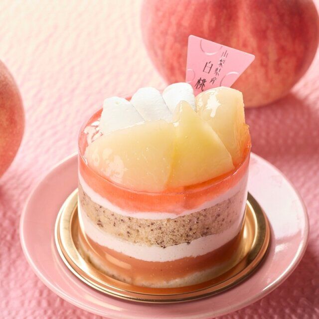 シャトレーゼ 山梨県産白桃と紅茶のプレミアムフレジェ