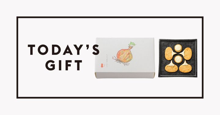 〈いったつみとら堂〉の「神楽坂 石かわ 焼き玉ねぎクッキー」