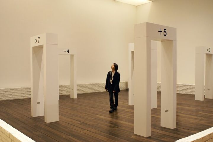 《計算の庭》（桐山孝司との共作）森美術館 「六本木クロッシング2007」展示風景