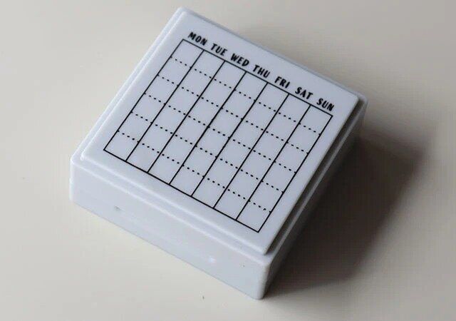 ダイソーのログスタンプ（カレンダー、フレーム）1