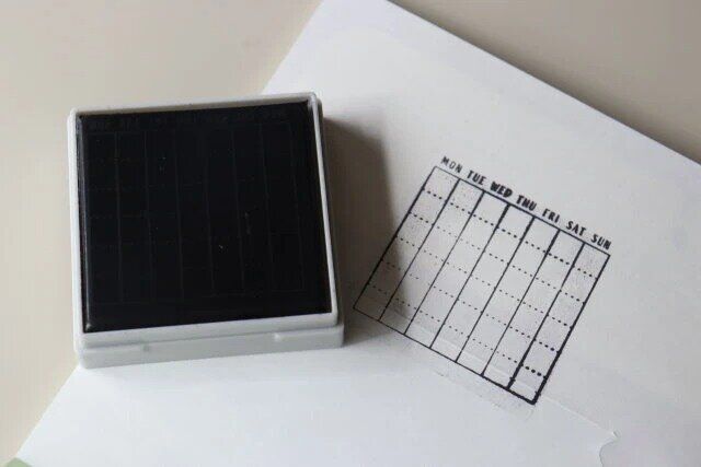 ダイソーのログスタンプ（カレンダー、フレーム）2